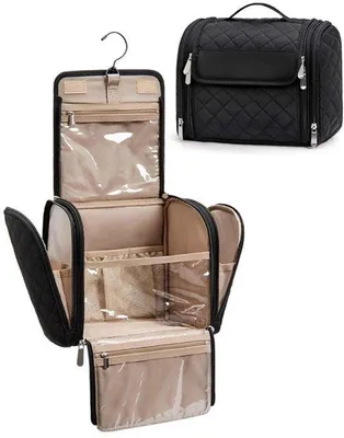 Produktbild von Große Reise- und Sporttasche - Make-up Organizer - Schwarz - Ideal für Reisen, Business und Fitness - Grosse Kapazität