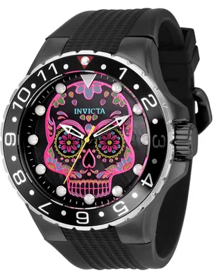 Immagine prodotto di Invicta Aviator 36854 Orologio da uomo - Movimento al quarzo - Acciaio inossidabile con quadrante rosa - 50 mm