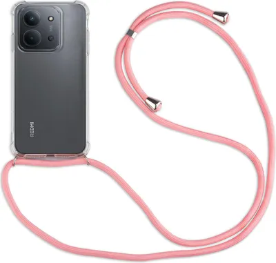 Produktbild von Handykett für Xiaomi Redmi 15C (173 cm) Hülle mit Kordel Handyhülle mit Band in Rosa