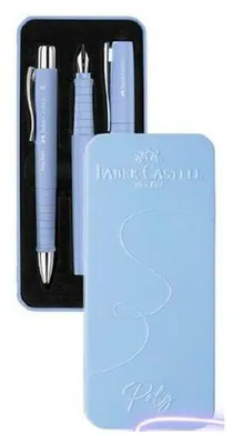 Immagine prodotto di Faber-Castell 241053 FABER-CASTELL set di strumenti di scrittura POLY BALL/PEN, blu caribico