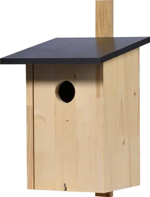 Produktbild von dobar Nistkasten für Stare und Spechte, Vogelbrutkasten zum Aufhängen, 22 x 25 x 32 cm, Kiefer