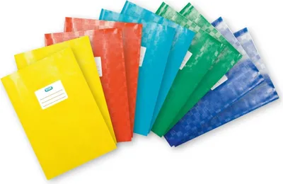 Produktbild von Hefthüllen für A4 PP Bast farbig sortiert VE=24x10 Stück