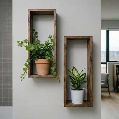 Obrázok produktu pre Skye Decor, elegantná nástenná polička z 100% masívneho dreva, 15 x 40 x 7 cm, hnedá