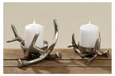 Produktbild von Kerzenständer aus Metall für Advent und Tischdekoration