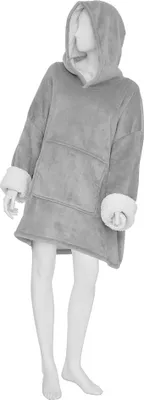 Image de Eazy Living sweat à capuche en flanelle S-M Maryan gris