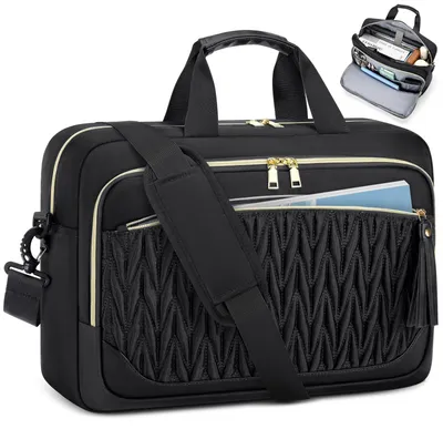 Productafbeelding van Omgoods - Dames Laptop Bag met Ruimte voor 17.3 inch Laptop