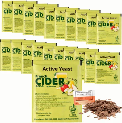 Produktbild von 20 x Trocken Hefe French Cider 8g - Apfelwein Hefe, Cider Hefe