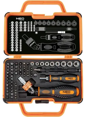 Immagine prodotto di NEO TOOLS Inserti per cacciavite con impugnatura 69 pz.