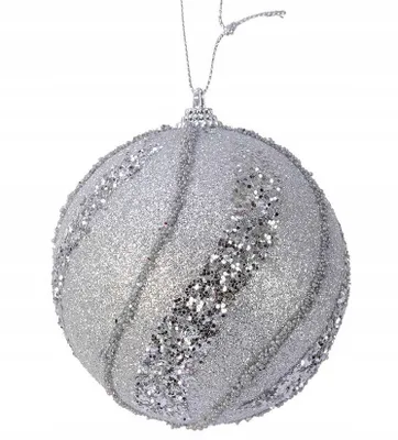 Immagine prodotto di Guaina infrangibile per albero di Natale in argento 10 cm