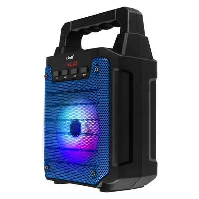Immagine prodotto di Altoparlante Bluetooth luminoso blu Compatibile con microfono, LinQ