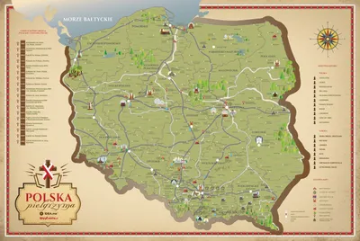 Obrázok produktu pre Stieracia mapa Pútnické Poľsko