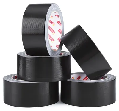 Produktbild von Gewebeklebeband Gewebeband Panzerband - 48 mm x 28 m - Schwarz - 5 Rollen