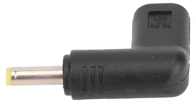 Zdjęcie produktu dla Złącze żeńskie typu C do DC 4,0 x 1,7 mm – obsługuje szybkie ładowanie PD o mocy 100 W; adapter USB-C do DC z kątowym złączem 90 stopni