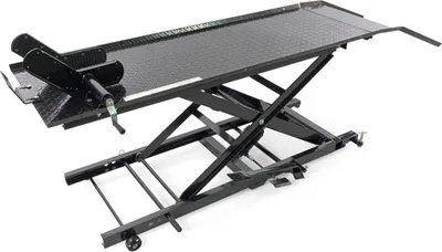Immagine prodotto di Ponte sollevatore idraulico per motocicli scooter 450 kg, piattaforma sollevatore idraulico, HBM 200 nero