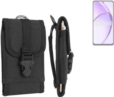 Produktbild von K-S-Trade Holster Handy Hülle kompatibel mit Oppo A3 CPH2669 Holster Handytasche Gürtel Tasche Schutz Hülle Robust Outdoor schwarz