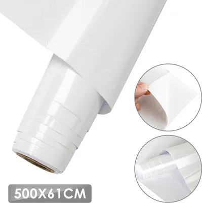 Produktbild von EINFEBEN 500*61CM Klebefolie PVC Moebel Tuer Hochglanz Schrank Glanz Folie SelbstklebeFolie Optik Fensterfolien