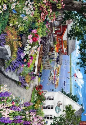 Productafbeelding van Bluebird Puzzle, Puzzelspel "Kusttuin" - 1000 stukjes, kleurrijk