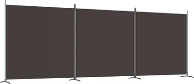 Produktbild von vidaXL 3-tlg. Paravent Braun 525x180 cm Stoff