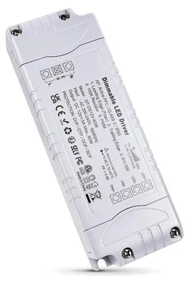 Produktbild von REYLAX LED Trafo 12V 60W Dimmbar Triac & 0/1-10V, 5A Dimmbar Netzteil 230V auf 12V DC Treiber Konstantspannungs LED Transformator Niedervolttrafo für LED Streifen, nicht für Halogen