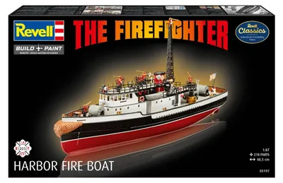 Productafbeelding van Brandweerman: Modelbouwpakket van een New Yorkse brandweerboot, schaal 1:87