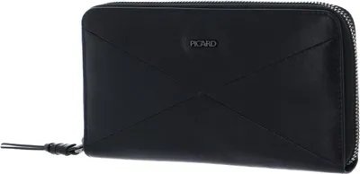 Image de PICARD porte-monnaie Harlekin 1 Zip Around Wallet Black noir