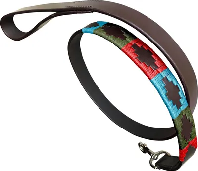 Produktbild von Hundegeschirr Echt Leder gewachst, 115 cm Länge, 2,5 cm Breite, für Hunde