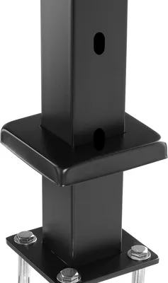Immagine prodotto di Palo per ringhiera con cavo 36x2x2 pollici Foro angolato a 30° Palo per ringhiera scale Nero 1 pezzo