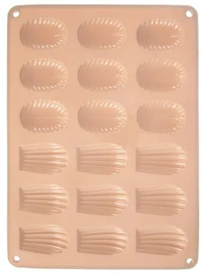 Image de Moule à pâtisserie en silicone pour madeleines et pralines, 34 x 25 cm