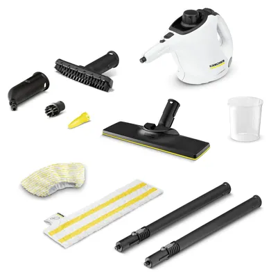 Produktbild von Kärcher Dampfreiniger SC 1 EasyFix, 1200W, 3 Bar, 0,2 l, Bodendüse, Armaturen