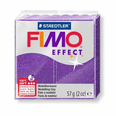 Produktbild von FIMO EFFECT Modelliermasse ofenhärtend glitter lila 57 g
