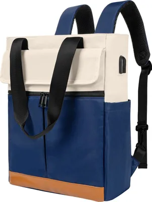 Produktbild von Laptoprucksack(Blau)Schulrucksack,Schulterrucksack mit hoher Kapazität,Wasserdicht,mit USB-Lade-Anschluss, Backpack mit Laptopfach