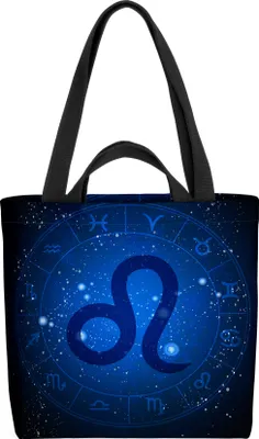 Produktbild von VOID Sternzeichen Sterne Löwe Tasche 33x33x14cm,15l Einkaufs-Beutel Shopper Einkaufs-Tasche Bag