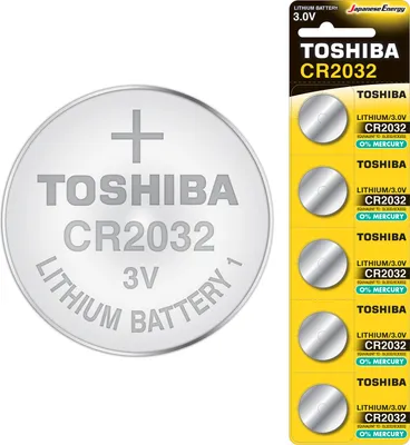 Obrázok produktu pre Toshiba CR2032 - Lítiová gombíková batéria (3 V, 5 kusov)