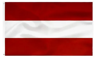 Produktbild von Österreichische Flagge 90 x 150 cm aus Polyester in leuchtenden Farben mit Messing-Ösen