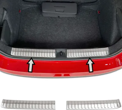 Zdjęcie produktu dla Wewnętrzna matowa osłona zderzaka ze stali nierdzewnej dla Skoda Kamiq | BJ od 2019>