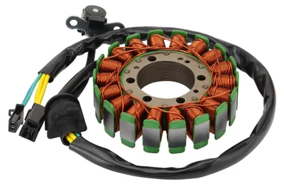 Zdjęcie produktu dla Zamiennik magnesowego statora - 18 cewek - 5 przewodów - Kompatybilny z Suzuki AN250/AN400