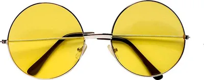 Produktbild von Brille Nickel groß gelb