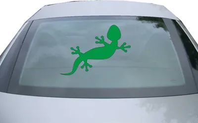 Produktbild von Indigos UG - Aufkleber Heckscheibe & Motorklappe DE2880 - grün - 600x428 mm - Gecko - Fisch - Auto Scheiben Fenster Heckklappe Tuning Racing JDM - Die cut