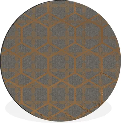 Produktbild von MuchoWow® - Mauerkreis - Wandbilder - Runde Bild - Bild aus Aluminium - Schlafzimmer - Wohnzimmerdekoration - Wand Dekoration