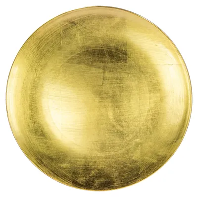 Boho Dekoschale Gold rund 33 cm – Tischdeko & Servierplatte