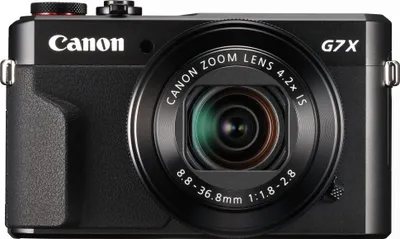 Produktbild von Canon Powershot G7 X MARK II 20,1 Megapixel Kompaktkamera, Full HD Video, 4-fach optischer/4-fach digitaler Zoom, 24 - 100 mm Brennweite, optischer Bildstabilisator, 13,2 x 8,8 mm CMOS-Sensor, F1,8 (W) - F2,8 (T), 7,62 cm (3 Zoll) klappbares Selfie-Display, Touchscreen, WLAN, YES