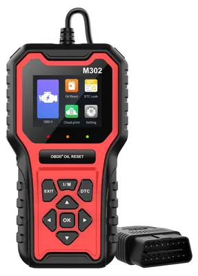 Obrázok produktu pre Tester diagnostiky vozidla Techstar M302, OBD II, Resetovanie olejovej údržby, Live Data, Test senzora O2, Tlač QR kódu do cloudu