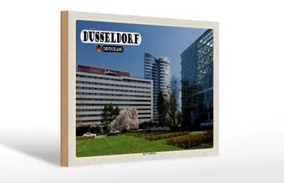 Produktbild von Holzschild Städte Düsseldorf Karl-Arnold-Platz 30x20cm