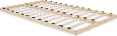 Produktbild von Homestyle4u Lattenrost 120x200 cm Lattenrahmen 24 Latten Holz Kiefer Naturbelassen Federholzrahmen