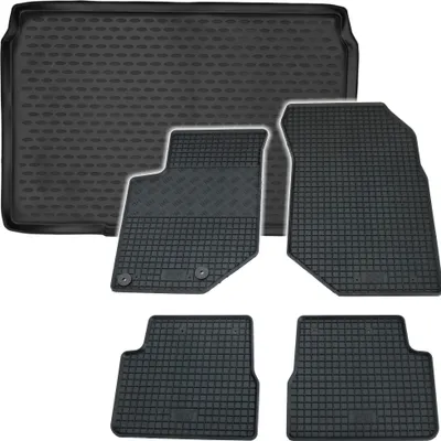 Produktbild von Gummi Kofferraumwanne + Fußmatten Set für Opel Corsa F, Bj. 2019-