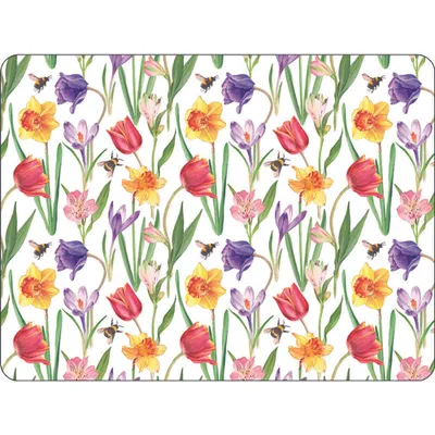 Produktbild von Tischset Platzset 30x40cm Blumen Bienen Tulpen