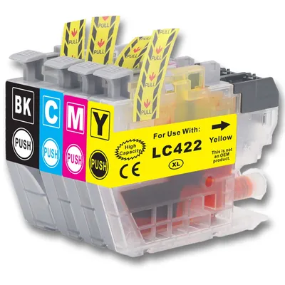 Produktbild von Gigao LC-422XL Kompatibel Tintenpatronen für Brother MFC-J6940DW - 4er Set CMYK