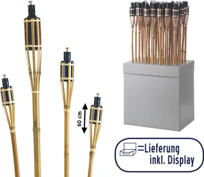 Produktbild von Midnight Fire Bambusfackel Natur 60cm