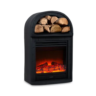 Produktbild von Klarstein Mayrhofen - Elektrokamin, Elektrischer Kamin, 900 / 1800 W, 2 Heizstufen, OpenWindow Detection, LED-Flammenillusion, zuschaltbare Heizung, 5 Helligkeitsstufen, schwarz