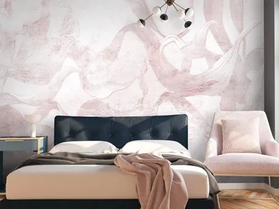 Produktbild von Vlies Fototapete Abstrakt 400x280 cm Tapeten Wandtapete XXL Blätter Natur wie gemalt f-A-10118-a-b